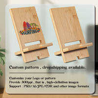 Support de téléphone portable en bambou vierge pour sublimation Prosub DIY