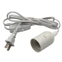 Pin Up colgante con enchufe de cable, alimentación tiene interruptor y casquillo E27 sal con cable de lámpara E27 para exteriores