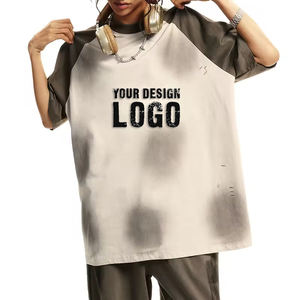 Camiseta de Verano Informal para Hombre, de Color en Contraste, de Manga Larga, Holgada, con Hombros Caídos, al por Mayor, OEM - Product Image 5