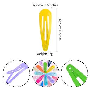 กิ๊บติดผมสีสันสดใสสำหรับเด็กกิ๊บติดผมรูปหยดน้ำน่ารักคลิปหนีบผมน่ารักคลิปหนีบผมแฟชั่น - Product Image 2