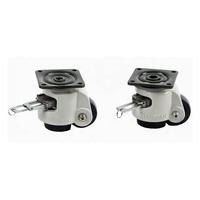 Nouveau Type DXR-60F roulettes de nivellement rétractables robustes roues pivotantes réglables universelles pour meubles d'entrepôt