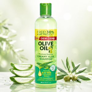 Private Label Moisture Restore Creamy Aloe <b>Shampoo</b> Gently Cleanses Detangles and Removes Product Buildup for All Hair - Product Image 1