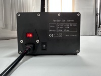 Écran de projection motorisé HD 4K de 100 pouces, argenté, à tension par languettes, pour cinéma maison portable, écran de projection électrique escamotable