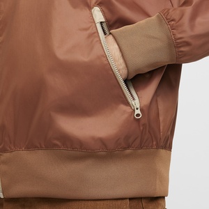 Veste de survêtement sportive pour homme, coupe-vent en polyester imperméable avec fermeture éclair et col montant, idéale pour la saison printanière - Product Image 4