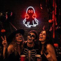 Lampu Neon LED Zhilin untuk Dekorasi Dinding Natal/Halloween, Pernikahan & Penggunaan Luar Ruangan, Tahan Cuaca IP65, Ukuran & Kecerahan Dapat Disesuaikan, Bersertifikasi CE