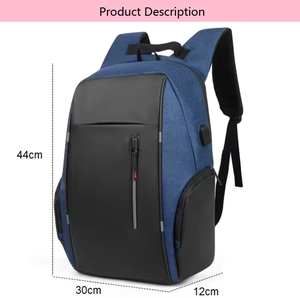 Zaino Impermeabile da Uomo Personalizzabile con Logo, per Notebook e <span class=keywords><strong>Laptop</strong></span>, con Porta di Ricarica USB, per Lavoro e Affari - Product Image 2