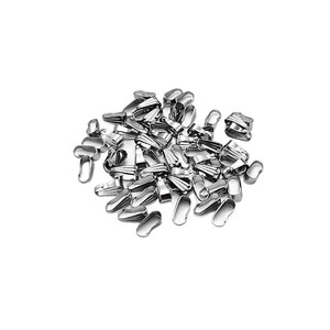 Boucles de pendentif en acier inoxydable de forme irrégulière pour la fabrication de colliers, couleur acier, traitement nacré, accessoires de bijouterie - Product Image 5