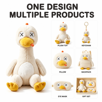 Fabricant OEM/ODM de jouets en peluche de canard super doux en coton PP brodé, personnalisables, directement de l'usine, pour marques à marque privée et commandes en gros