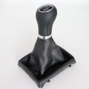Dongzhao Car Gear <b>Knob</b> Leather 6-Speed <b>Shift</b> Lever Cover For Audi A4B6 Ergonomic Design - Product Image 2