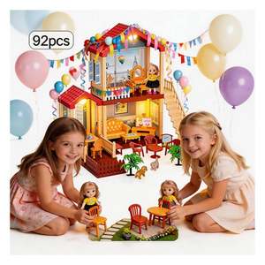 Accessoires d'éclairage et de mobilier pour maison de poupée miniature, modèle de villa en plastique DIY, cadeau créatif pour les enfants de 5 à 7 ans, unisexe - Product Image 4