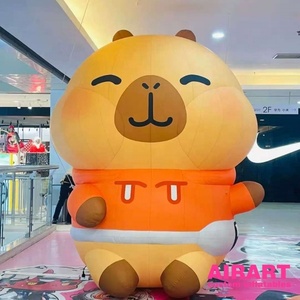 Pembe renk olaylar dekorasyon maskot şişme büyük tavşan, paskalya için şişme sevimli tavşan hayvan şekilli balon - Product Image 6