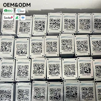 Etiquetas de Seguimiento de Alto Contraste Permanentes Autoadhesivas de Alúmina Impresas por Difusión Personalizadas, Etiquetas de Activos con Código QR