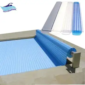 Fernbedienung Polycarbonat Automatische PC-Schwimmbad abdeckung aus Hartplastik