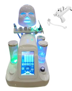 8 1 휴대용 페이셜 퍼블 클렌징 얼굴 리프팅 물 dermabrasion mesogun 아름다움 기계 피부 회춘