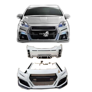 Kit de Carrocería para Toyota <span class=keywords><strong>Prius</strong></span> Hatchback 2009-2015, Nuevo Parachoques, Labio Delantero, Difusor Trasero, Gancho de Remolque, Faldones Laterales, Piezas Exteriores - Product Image 4