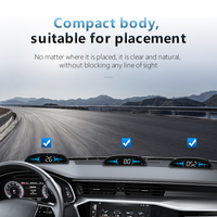 Nouveau combinateur OBD2 WiiYii B2 HUD OLED avec compteur de vitesse numérique TPMS, jauge de voiture bleue
