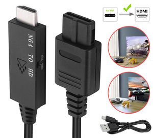 <span class=keywords><strong>Adaptateur</strong></span> convertisseur N64 vers <span class=keywords><strong>HDMI</strong></span> le plus vendu, zéro latence avec audio cristallin pour HDTV, prend en charge 4:3/16:9 pour N64/SNES/NGC - Product Image 2