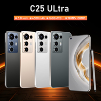 Precio de Fábrica, Nuevo Teléfono Inteligente 2026, 16g+1tb C25 Ultra Android 14, Lápiz Integrado, 5g Lte, Pantalla Grande, Lápiz Integrado, Idiomas Globales