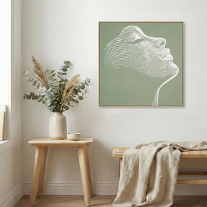 Quadro Minimalista in Tela con Silhouette di Personaggi, Decorazione da Parete per Soggiorno e Camera da Letto, Idea Regalo - Product Image 1