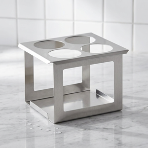 Stainless Steel Caddy 4 Hole Sauce Bottle Holder Other Hotel Restaurant Supplies <b>Kitchen</b> Equipment For Restaurant - Product Image 1
