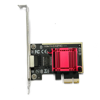 Carte réseau Ethernet PCIe 2.5G |   Adaptateur RJ45 10/100/1000/2500 Mbps pour PC de bureau et serveur avec dissipateur thermique