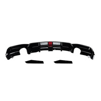 Difusor Trasero LED Estilo MP para BMW Serie 3 F30 M Sport 2013-2019, Alerón Trasero, Divisor de Parachoques Trasero, Mejora Exterior