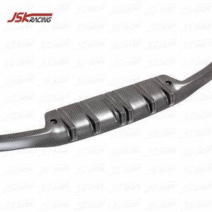 Lèvre arrière en fibre de carbone sèche pour <span class=keywords><strong>Porsche</strong></span> <span class=keywords><strong>911</strong></span> 992 4S 2019-2020, amélioration du pare-chocs de la voiture, style technique mat - Product Image 2