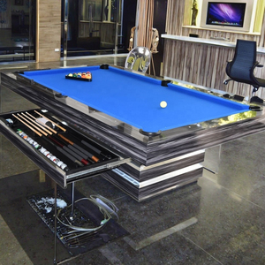 Bàn bi-a 4 trong 1 sang trọng hiện đại được thiết kế theo nhà máy với đệm da tùy chỉnh cho những người đam mê hồ bơi thể thao - Product Image 2