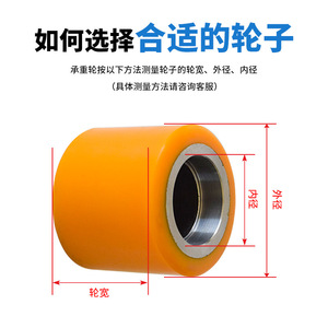 Rueda de poliuretano Xilin para montacargas 70x80, rueda de nylon manual hidráulica para paletas, para piezas de montacargas eléctricos - Product Image 2