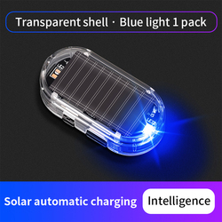Transparent style-blue warning light