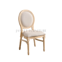 Chaise de style Louis XV pour événements de mariage, salle de banquet, salle à manger – Chaises naturelles style Louis le Grand en promotion