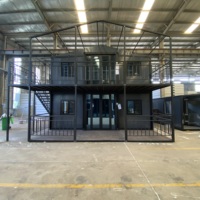 Maison préfabriquée pliable à bon prix, 20 pieds, 40 pieds, 2 étages, maison préfabriquée de luxe, 2 étages, 40 pieds, maisons conteneurs extensibles, maison conteneur
