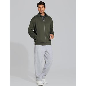 Pantalon de survêtement en molleton ample pour homme FOXA, avec cordon de serrage, coupe droite, bas ouvert, avec poches - Product Image 5