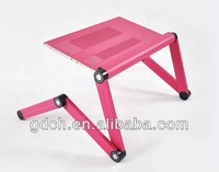 MILY Pliable Ventilé Pour Ordinateur Portable Portable Mini Ordinateur Portable Bureau Plateau de Lit Support de Livre Multifonction Tobletop jusqu'à 17"