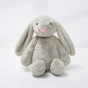 Juguete de Conejo de Peluche Súper Suave con Relleno de Algodón PP, Diseño Bordado, Alivio del Estrés para Pascua - Product Image 3