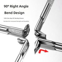 Mini tournevis à angle droit en forme de Z, en acier allié S2, magnétique, court, 90 degrés, couple élevé, outil manuel