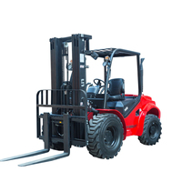 Chariot élévateur tout-terrain 4x4, chariot élévateur diesel de 3,5 tonnes