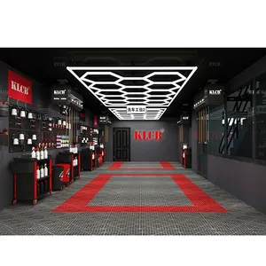 KLCB Car Detail ing Werkstatt Wabe sechseckige LED Garage Licht Auto waschanlage Decke LED-Licht