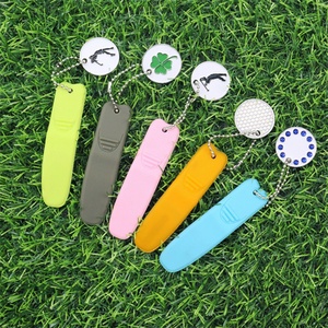Outil de réparation de divots de golf personnalisé, marqueur de balle de golf, marqueurs vierges et présentoir, ensemble d'accessoires en silicone pour divots, fourche M - Product Image 2