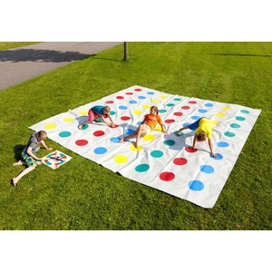 Tapis Twister géant en PVC pour enfants et adultes avec plateau tournant, jeu de matelas gonflable Twister pour les jeux sportifs en intérieur et en extérieur - Product Image 1