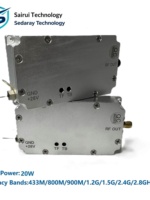 Module amplificateur de puissance RF 20W 433 MHz/800 MHz/900 MHz 1.2 GHz/1.5 GHz, fréquence personnalisable, fabriqué en Chine