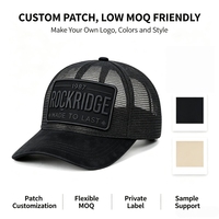 Casquette Trucker Entièrement en Maille Respirante avec Visière en Cuir PU, Patch 3D en Relief, Fermeture Snapback Ajustable, Unisexe, Logo Personnalisé, Vente en Gros