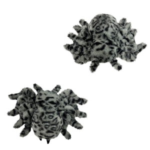 Araña de Peluche Realista con Rayas Grises, Juguete de Araña de Peluche, Araña Realista para Exhibición y Juego - Product Image 5