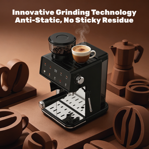 <span class=keywords><strong>Cafetera</strong></span> Espresso Profesional Eléctrica Inteligente <span class=keywords><strong>Semiautomática</strong></span> con Bomba de 20 Bares, Espumador de Leche, Portátil y Ecológica para el Hogar - Product Image 5