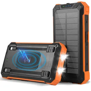 Fabriek Hot Verkoop Snel Opladen Power Bank Solar Powerbank 20000Mah Powerbank