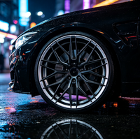 Rines de Aleación de Alto Rendimiento de 18 Pulgadas, Color Negro Brillante, 5x114.3, para Mitsubishi EVO Subaru STI, Venta al Por Mayor de Fábrica