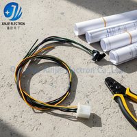 Harness Kabel Otomotif Multi-Pin dengan Kabel Tembaga Berkode Warna, Konektor Ujung Terbuka dengan Kabel Nut untuk Mobil Truk RV Kapal