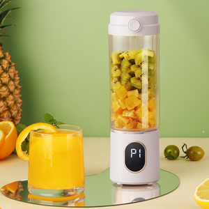 Nuevo Exprimidor Digital de 350 ml con Pantalla Digital, Vaso Portátil Inalámbrico para Jugos, Licuadora Eléctrica Multifunción para Frutas y Verduras con Correa - Product Image 1