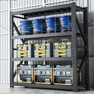 New Design Steel Frame 5-Layer Corrosion Protection 4-layer Heavy Duty Warehouse <b>Storage</b> <b>Rack</b> with 300KG Capacity - Product Image 1
