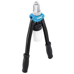 Remachadora de doble palanca de cambio rápido Fervi, de aleación de aluminio pulido, con patas plegables, herramienta para remaches ciegos - Product Image 1